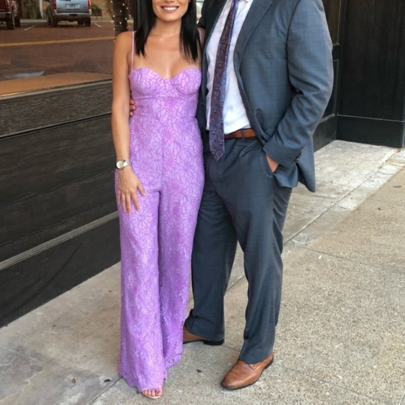 NBD X Naven Allie WHITE lace jumpsuit - Picture 10 of 11